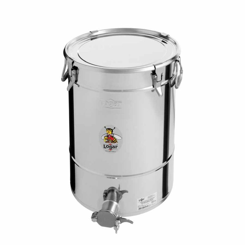 Logar Abfüllbehälter 50 kg mit 4 Spannverschlüssen 