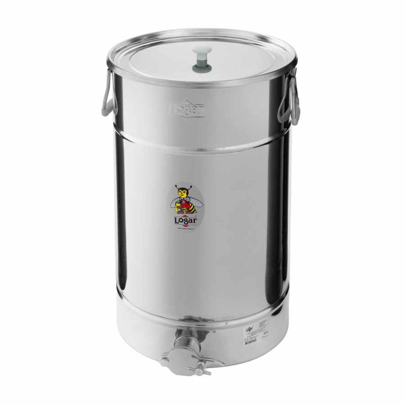 Logar Abfüllbehälter 50 kg mit Schrägboden und Auflagedeckel 